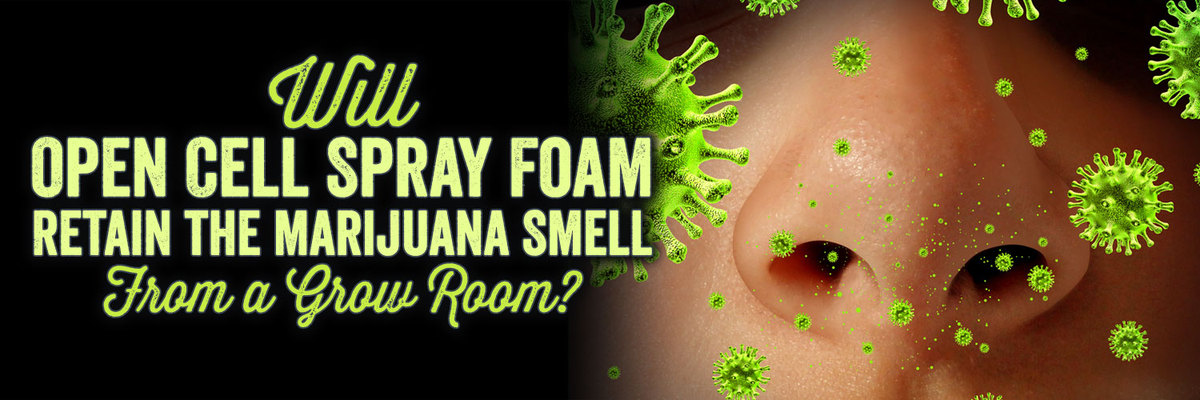 Will Open Cell Spray Foam Retain the Growing Marijuana Indoors Smell?