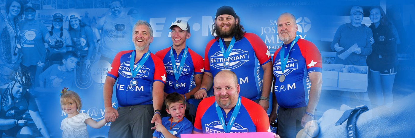 RetroFoam of Michigan Bikes 300-Miles to Grant Wishes